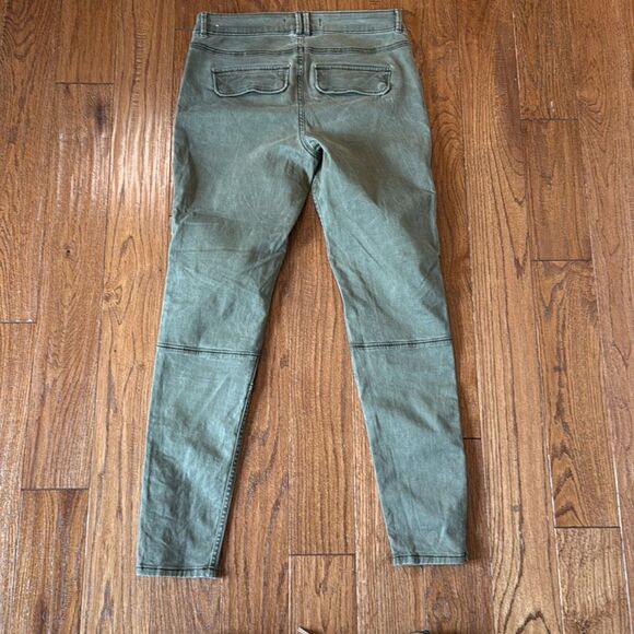 Abercrombie & Fitch olive mid rise seamed skinny pant size 28 - Picture 9 of 11